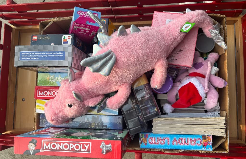Toy donation drive collection